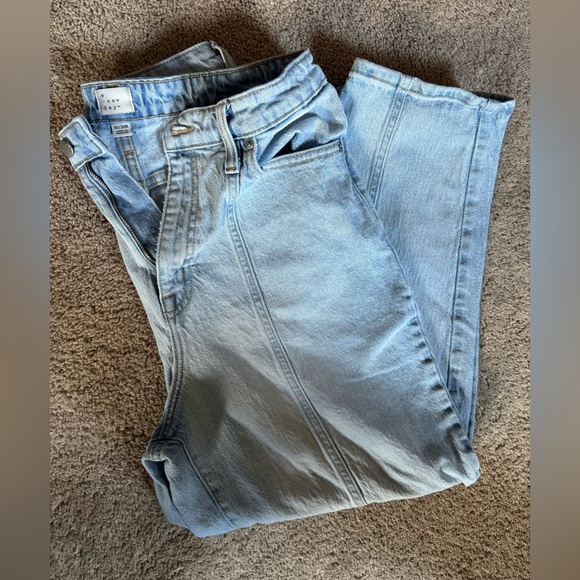 A New Day Tapered Front Seam Light Wash Denim Jeans Size 10 - Picture 3 of 8